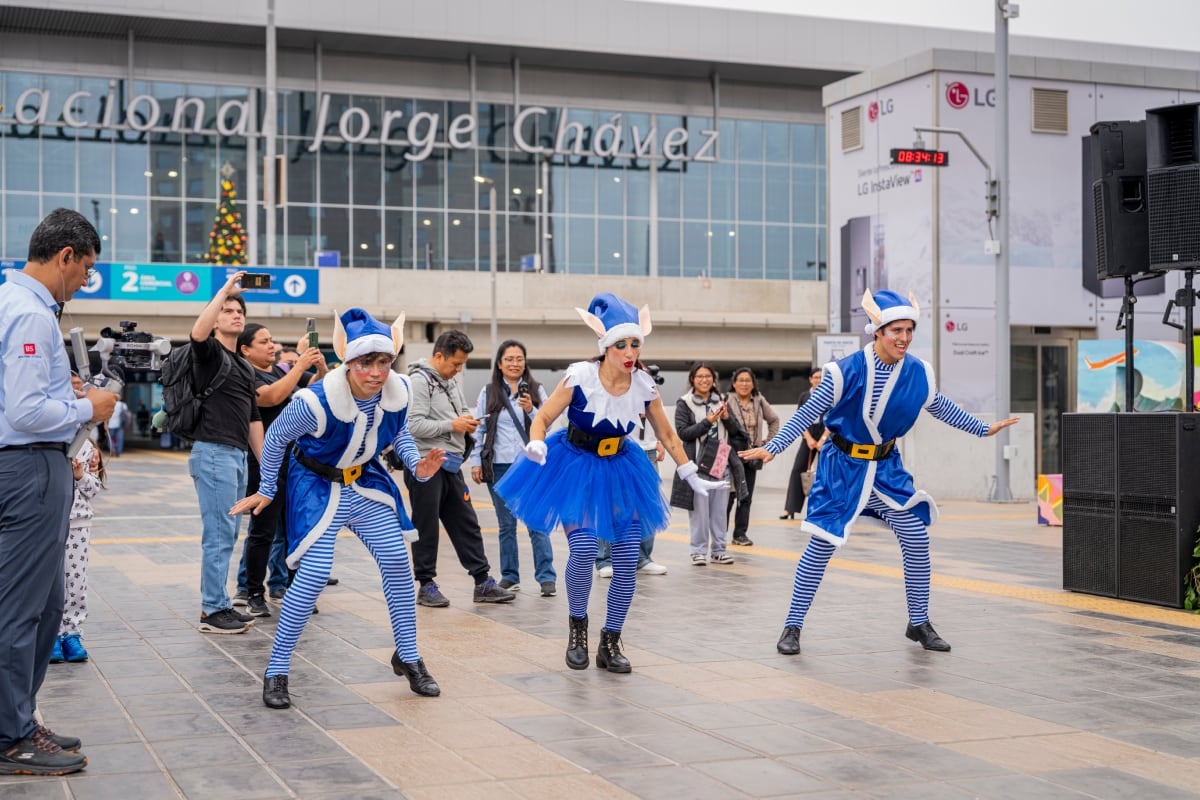 Música y arte marcaron la Navidad en el Aeropuerto Internacional Jorge Chávez. (Foto: LAP)