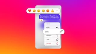 Instagram: ahora podrás editar los mensajes directos hasta 15 minutos después de enviarlos