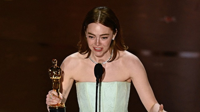 La reacción viral de Emma Stone al desafortunado chiste de Jimmy Kimmel en los Oscar 2024