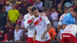 Inter vs. Flamengo: Paolo Guerrero fue amonestado y tuvo tenso cruce de palabras con Rafinha | VIDEO