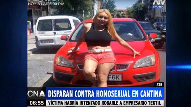 Ate: transexual murió de un balazo durante pelea en cantina