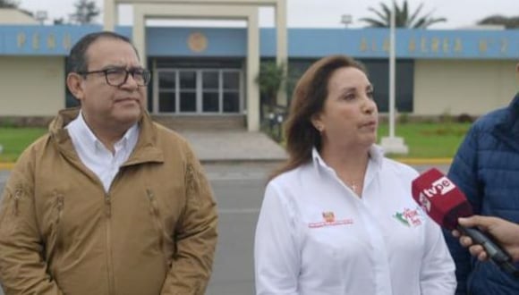 Dina Bolaurte estuvo acompañada por ministros del gabinete de Alberto Otárola en su visita a Pichanaqui. (Presidencia)