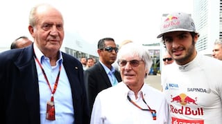 Juan Carlos I recorre circuito de F1 al ritmo de "El Rey"