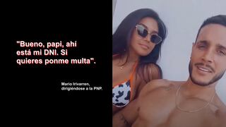 Vania Bludau y Mario Irivarren: las frases que le dijeron a PNP tras reunirse con amigos en plena segunda ola