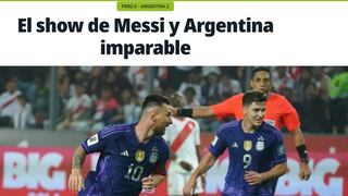 Lionel Messi: así reaccionó la prensa internacional a su doblete en Lima por Eliminatorias