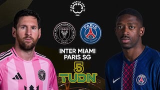 TUDN y Canal 5 televisaron el Inter Miami 0-4 PSG por el Mundial de Clubes 2025