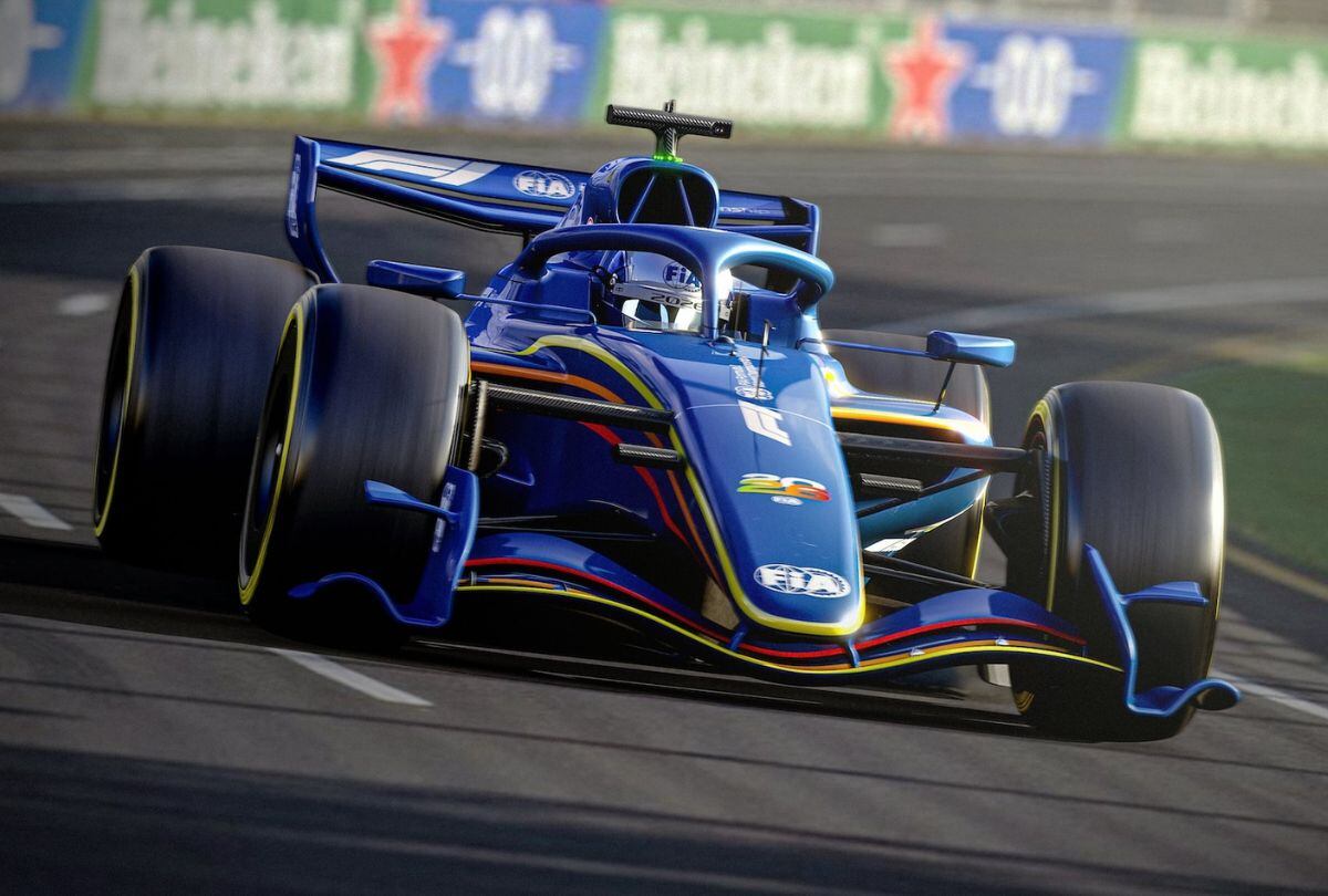 La FIA reveló que este será el diseño del nuevo carro de la fórmula 1 en 2026. (Foto: FIA)