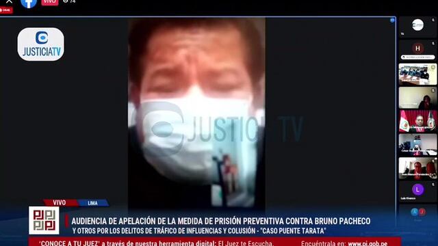 Bruno Pacheco: desde la clandestinidad reaparece en audiencia prófugo exsecretario presidencial