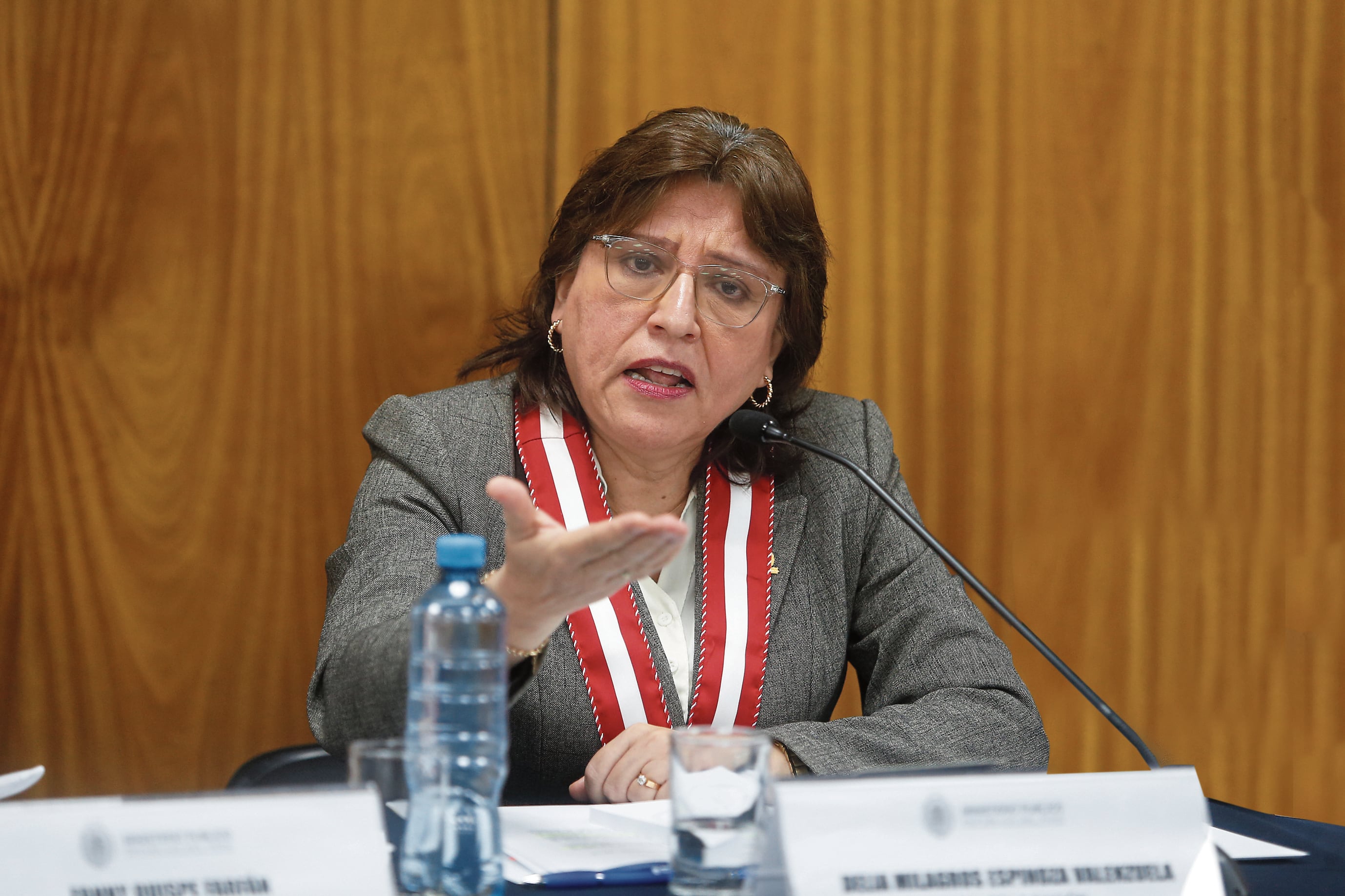 La suspendida fiscal de la Nación, Delia Espinoza, fue inhabilitada por el Congreso. (Foto: Mario Zapata N. / @photo.gec)