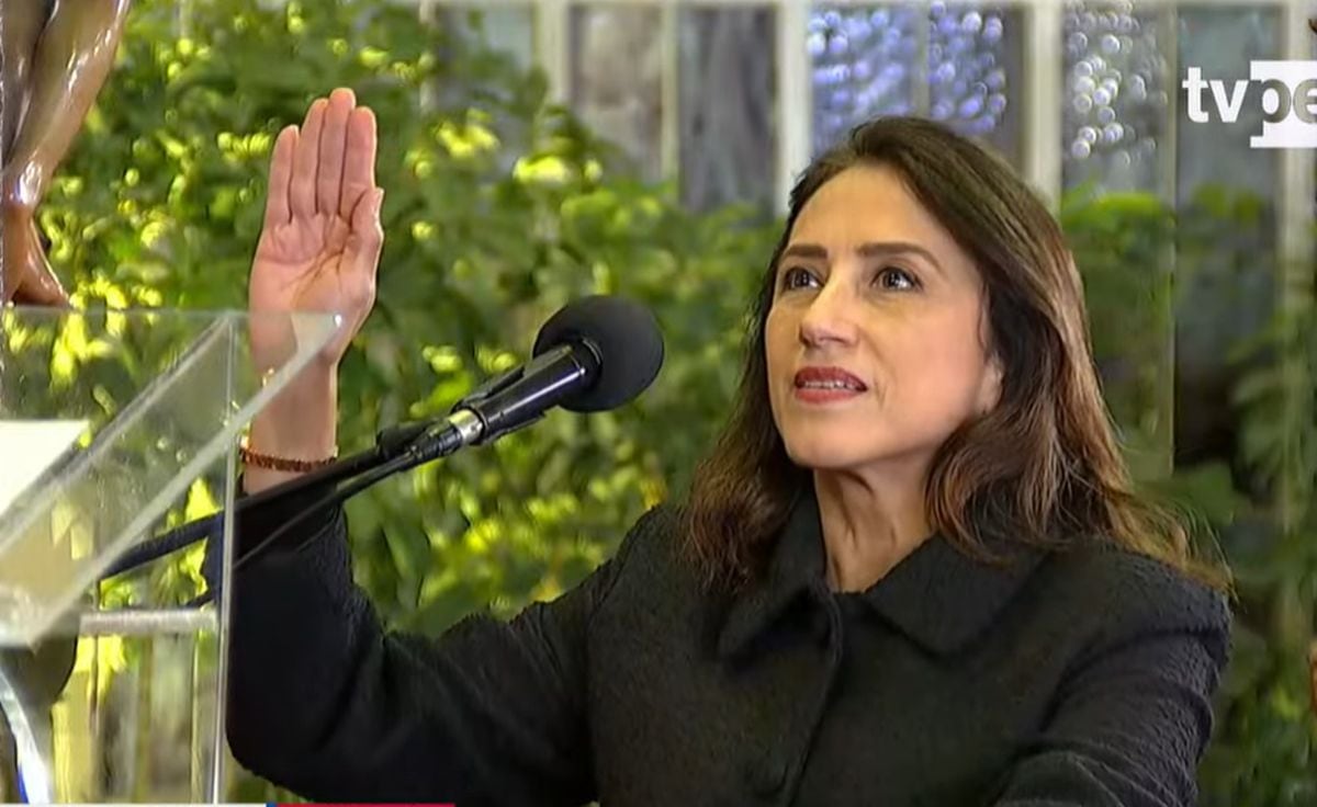 Teresa Mera Gómez juró como nueva ministra de Comercio Exterior y Turismo | Captura de TV Perú