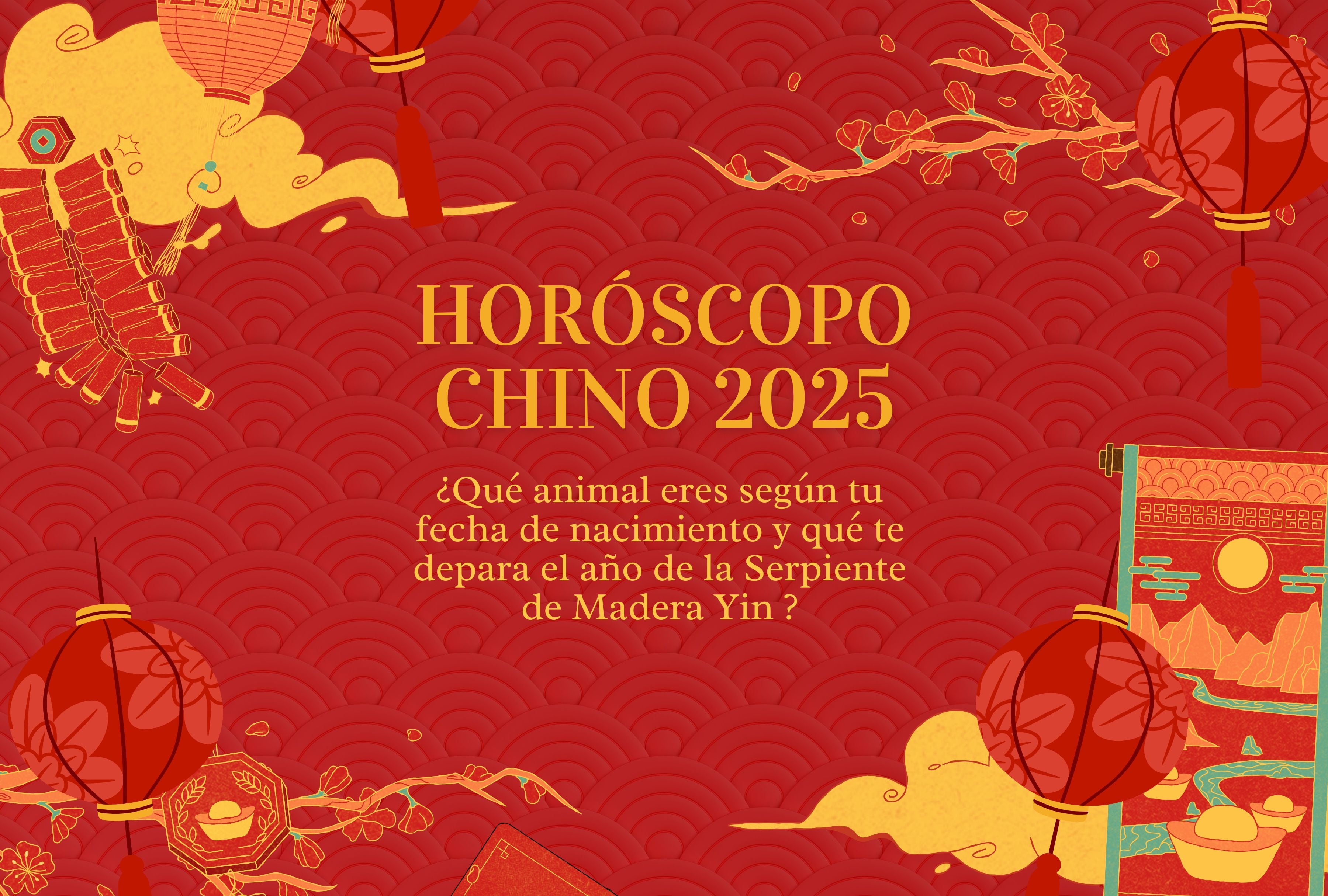 Conoce tu signo zodiacal chino para 2025 y cómo influirá la Serpiente de Madera Yin en amor, salud y prosperidad. | Crédito: Canva / Composición Mix
