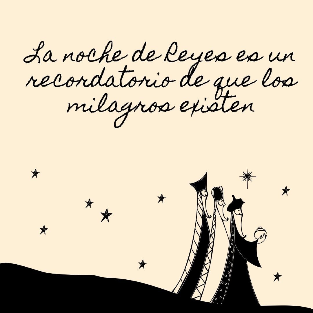 Imágenes con frases cortas, bonitas y originales para compartir por WhatsApp por el Día de los Reyes Magos. (Foto: MAG / Canva)