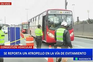 Cercado de Lima: motociclista murió atropellado por un bus de transporte público en la Vía de Evitamiento | VIDEO