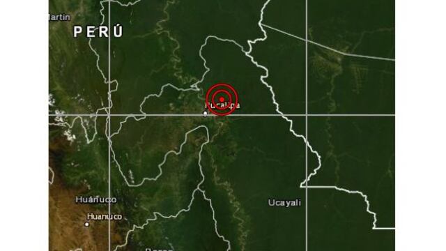 Ucayali: sismo de magnitud 5,3 fue sentido esta noche en la provincia de Pucallpa