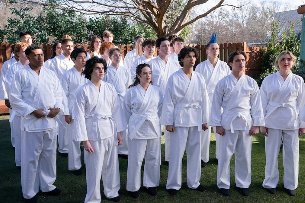 Los estudiantes de Miyagi‑do se enfrentaron para elegir a sus representantes en el campeonato mundial de karate en la primera parte de la sexta temporada de "Cobra Kai" (Foto: Netflix)