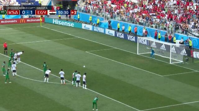 Egipto vs. Arabia Saudita: Al Faraj anotó el primer gol de 'Los Hijos del Desierto' en el Mundial