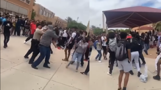 Padre enfrenta a los acosadores de su hijo en el colegio y se arma una batalla campal con los estudiantes | VIDEO