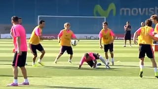 Barcelona y un singular entrenamiento donde juegan “mata gente”