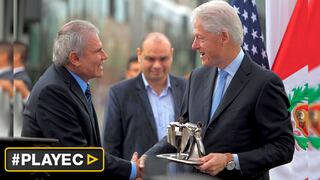 Luis Castañeda y Bill Clinton firmaron convenio de cooperación