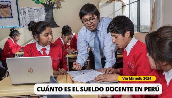 Sueldo docente 2024 en Perú: Revisa la escala salarial según Minedu | Foto: Diseño EC