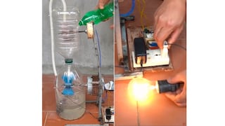 Generador casero de “electricidad eterna”: se necesita dos botellas de agua | VIDEO