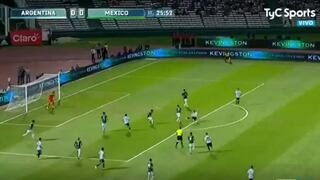 Argentina vs. México EN VIVO ONLINE: Paulo Dybala intentó anotar gol de media tijera | VIDEO