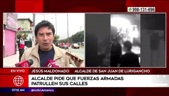 Alcalde Jesús Maldonado se pronunció tras ataque en discoteca de SJL. (Foto: América Noticias)