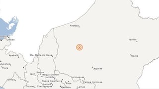Loreto: registran sismo de 4,9 grados en la escala de Richter