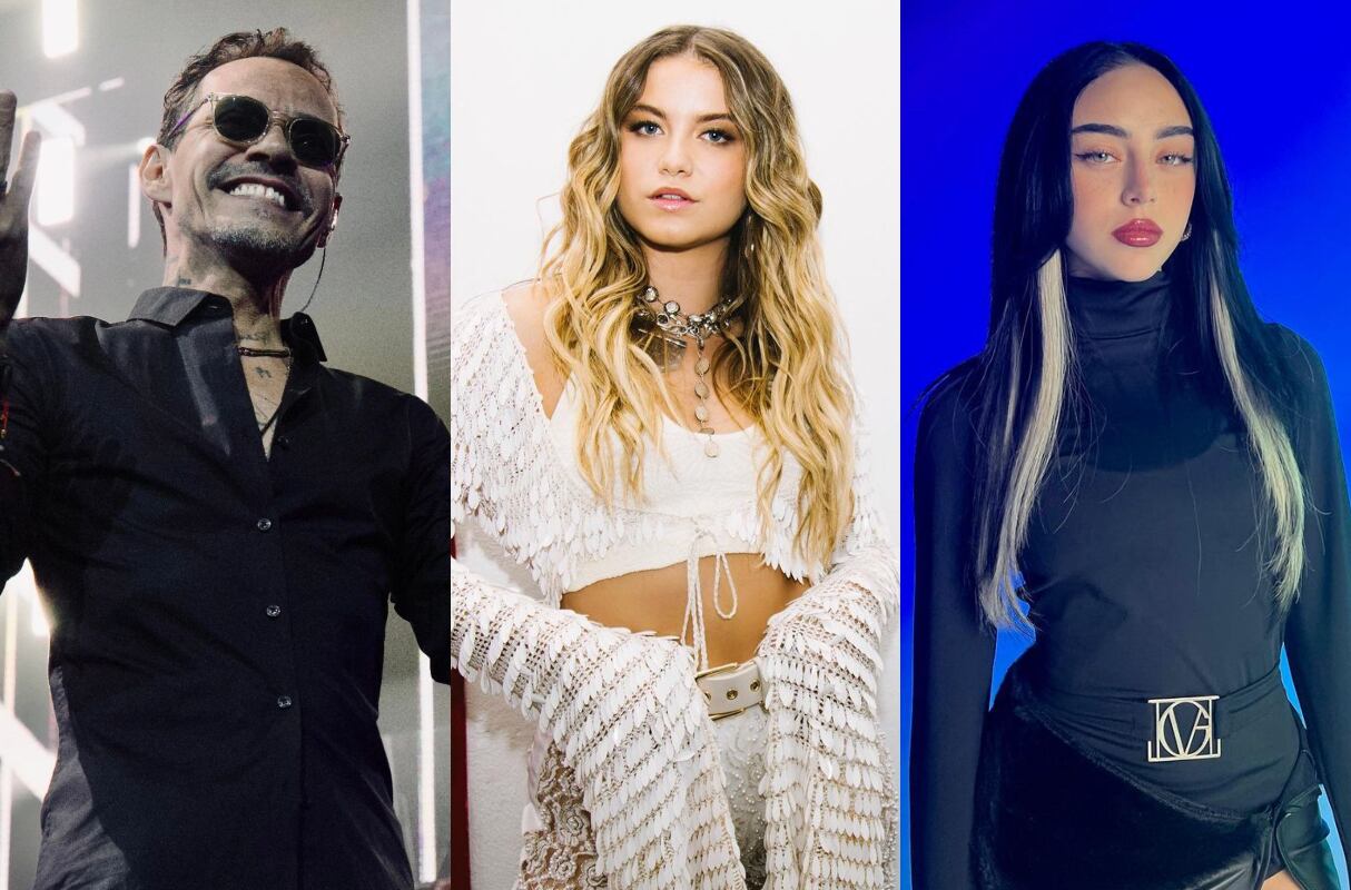 Marc Anthony, Sofía Reyes y Nicki Nicole actuarán en los premios Billboard latinos. (Foto: Instagram)