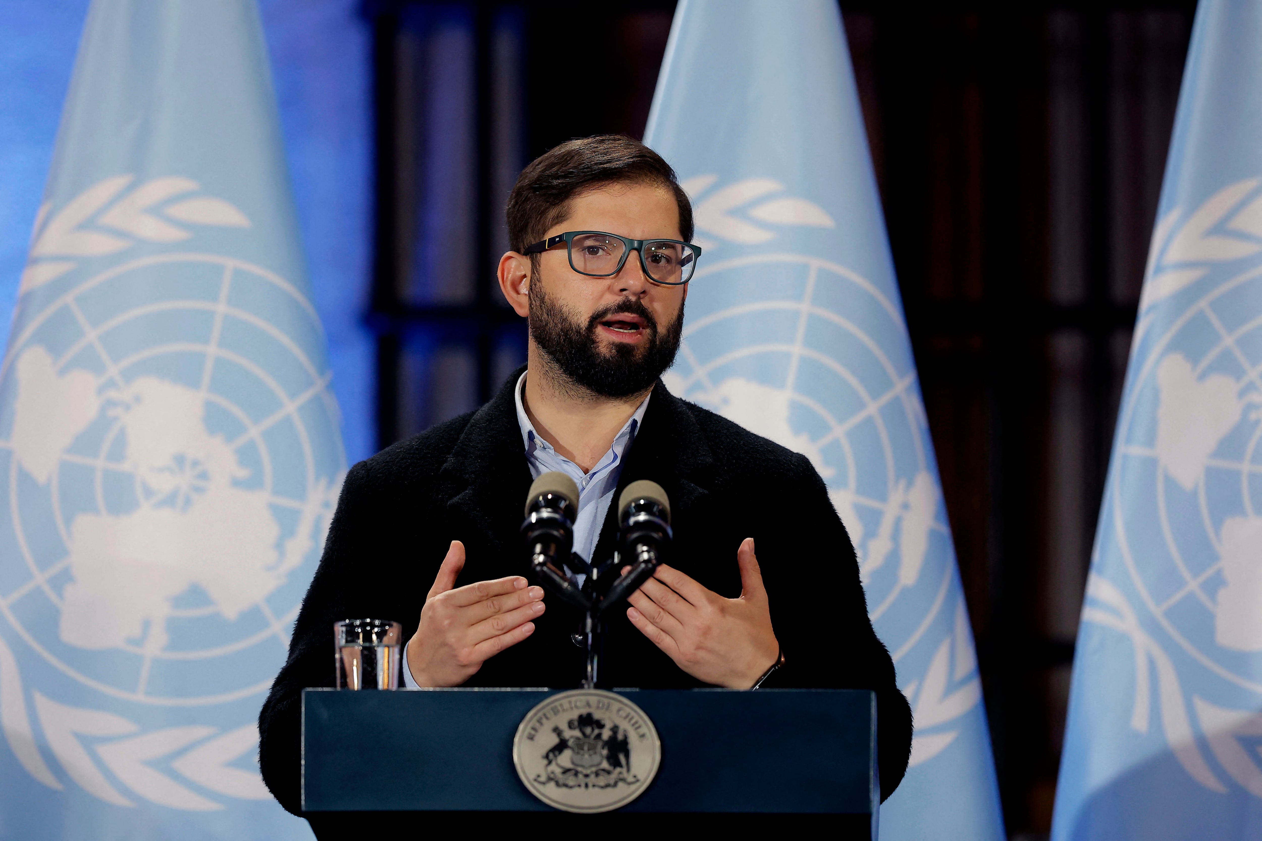 El presidente chileno, Gabriel Boric. (Foto de RAÚL BRAVO / AFP)