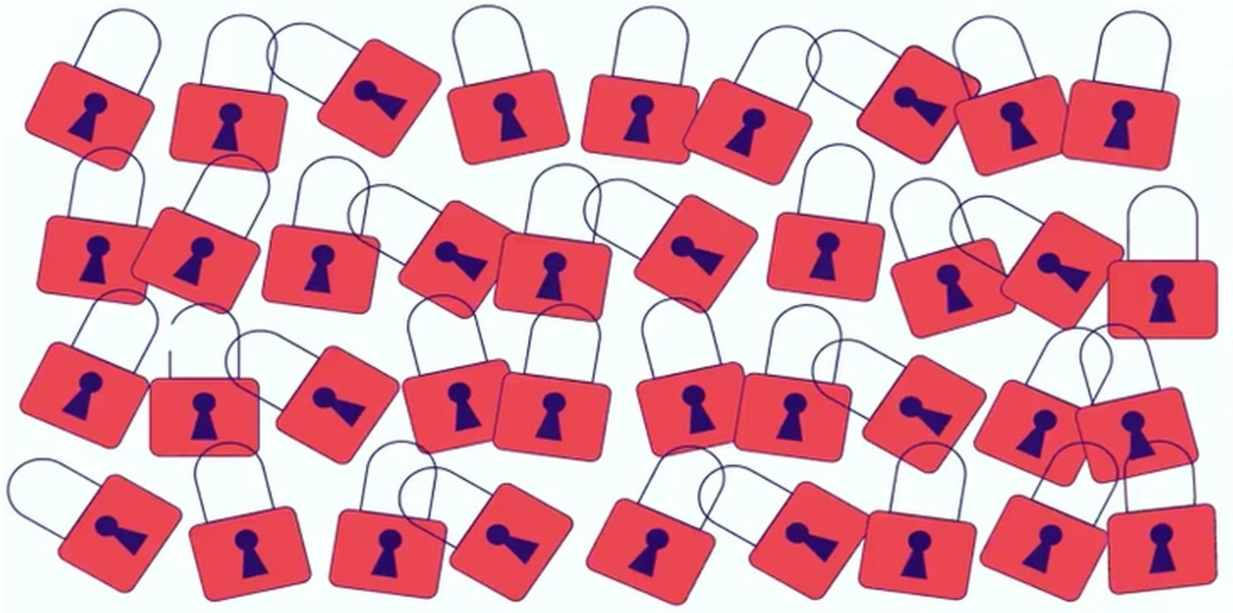 RETO VISUAL | Esta imagen te muestra muchos candados cerrados. Halla al que está abierto. (Foto: genial.guru)