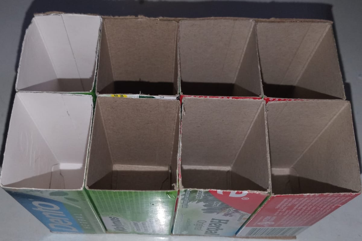 Trucos caseros | Conserva las cajas de pasta de dientes para fabricar diversas manualidades. (Foto: Facebook/Manualidades Bell).