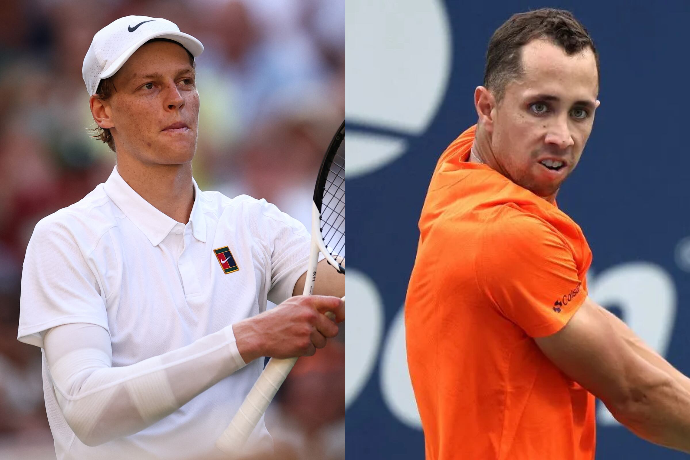 Resultado final del juego de Jannik Sinner vs. Daniel Galán por el Masters 1000 de Cincinnati 2025. (Fotos: AFP / Composición MAG)