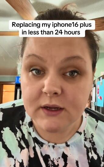 A pesar de haber tenido el teléfono por apenas 12 horas, tuvo que iniciar un reclamo por seguro debido a una grieta en la pantalla. (Foto: @thecrazylunchlady)