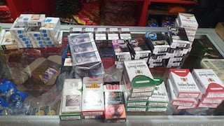 Policía decomisa gran cantidad de cigarrillos ‘bamba’ en negocio de Lince