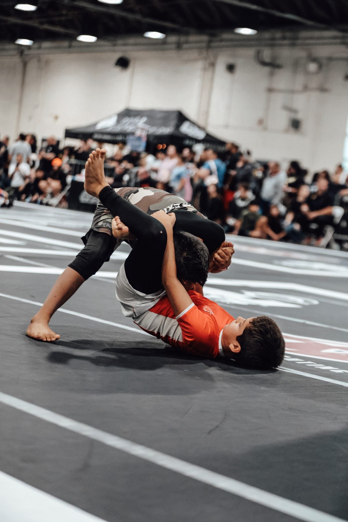 Caetano Bacigalupo en pleno combate.