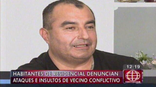Miraflores: vecino acusado de violencia se defiende así [VIDEO]