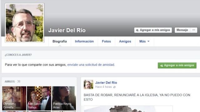 Crearon falsa cuenta de Facebook a nombre de arzobispo