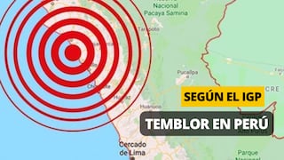 Revisa lo último de temblor en Perú este domingo 23 de Julio, según IGP