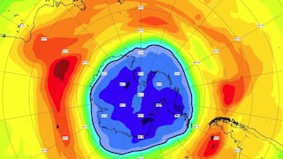 El agujero en la capa de ozono ya supera este año el tamaño de la Antártida