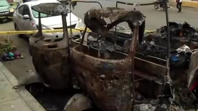 Ventanilla: menor de edad es acusado de quemar dos mototaxis