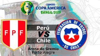 LINK, Perú vs. Chile EN VIVO: horarios en el mundo para ver el 'clásico del pacífico' en Copa América 2019