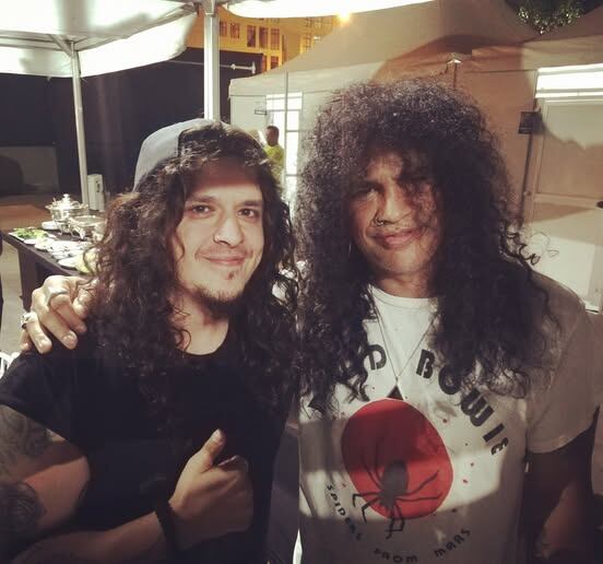Charlie Parra acompañó a Slash en la etapa sudamericana de su gira, una experiencia que quedó inmortalizada en el Blu-ray en vivo Charlie en el Parque 2015. (Foto: Facebook Charlie Parra)