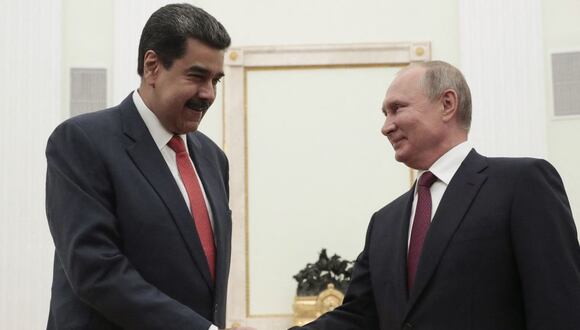Nicolás Maduro felicita a Vladimir Putin por su reelección presidencial y ratifica la alianza bilateral. (Foto: Sergei Chirikov/AFP)