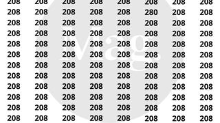 Encuentra el número ‘280′ entre los ‘208′ en menos de 10 segundos