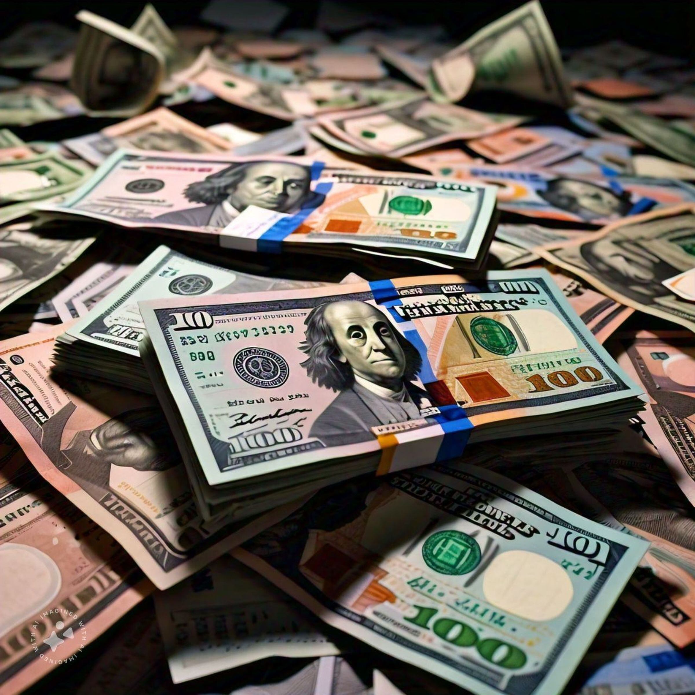 Es importante revisar los billetes (Foto: Diseñado por la IA de Meta)