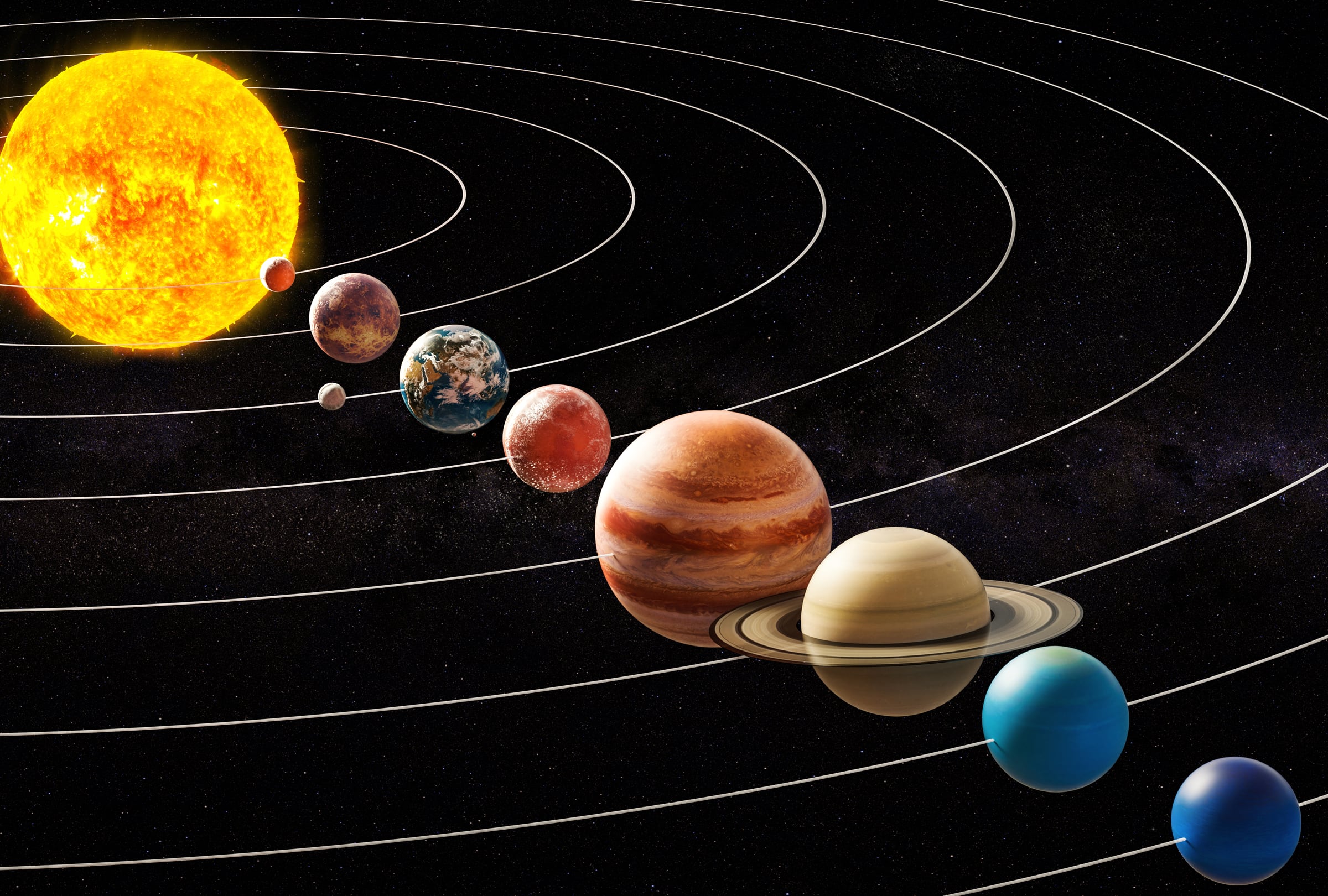 Este evento celestial ofrece una oportunidad única para que los observadores puedan ver juntos a Mercurio, Venus, Marte, Júpiter, Saturno, Urano y Neptuno. (Foto: iStock)