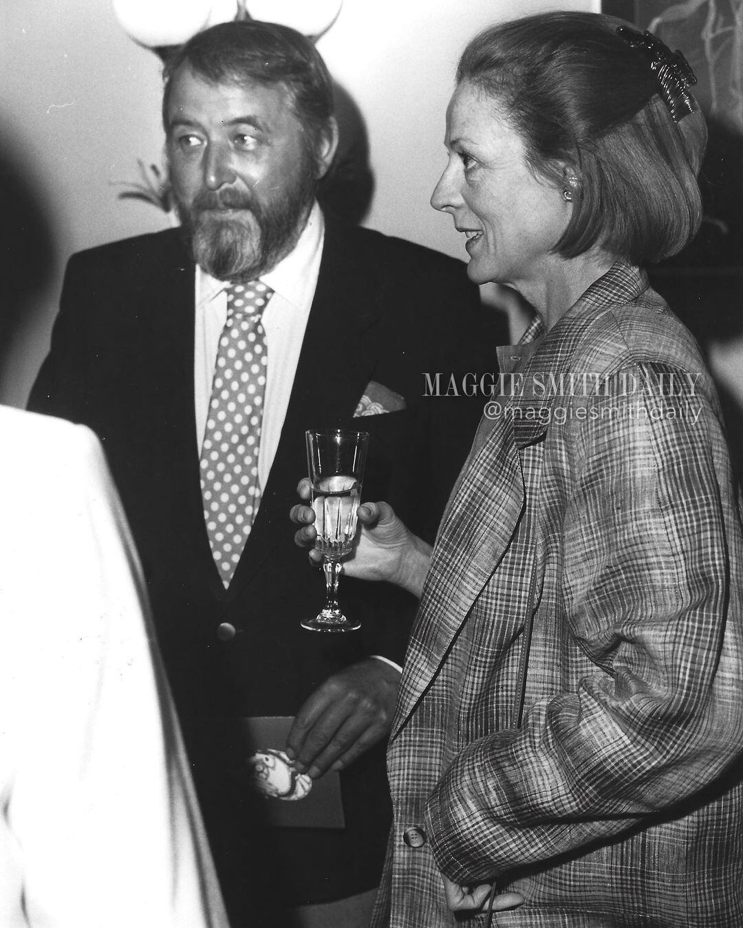 Maggie Smith se casó con Alan Beverly Cross en 1975 (Foto: @maggiesmithdaily / Instagram)