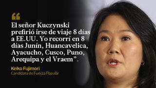 Keiko Fujimori: las frases que dejó en el debate con PPK