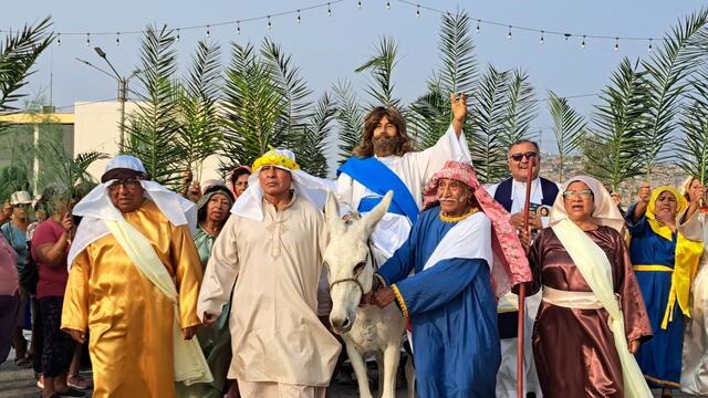 Viernes Santo: adultos mayores de VES escenifican vida y milagros de Jesús | FOTOS